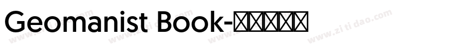 Geomanist Book字体转换